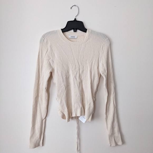 SANDRO Backless Knit Sweater/Top - Picture 7 of 7